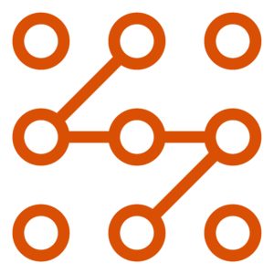 orange dots in pattern