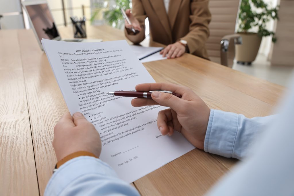 attorney taking a deposition