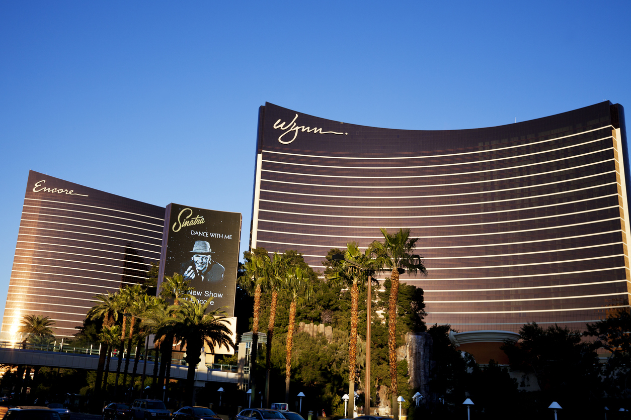 Wynn luxury resorts in Las Vegas palm trees